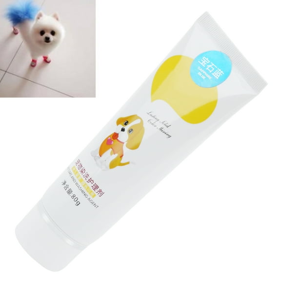 Animal Hair Dye, Temporary Pet Fur Coloring Dog Hair Dye Gel SemiPermanent Easy To Use SupplyCherry Blossoms 80mL