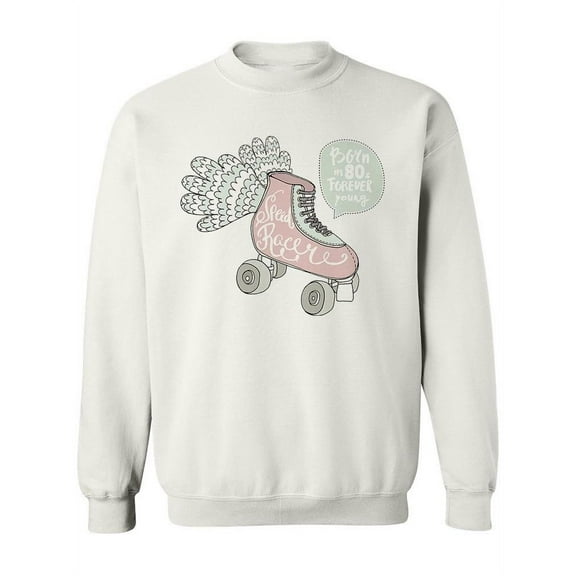 Retro Pink Rollers Design Sweatshirt Women -Image by Shutterstock, Female Small