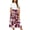 D-White Burgundy, variant on UVN Summer Dresses for Women Short Sleeve Ribbed Casual Midi Dress Ladies Floral Print Sundress with Pockets