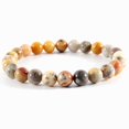 thumbnail image 1 of Pulsera de cuentas de piedra clásica para hombres, 6 y 8 y 10mm, pulsera hecha a mano con cuentas de piedra de ojo de tigre de lava para hombres y mujeres, regalo de joyería Tan Jianjun unisex, 1 of 2