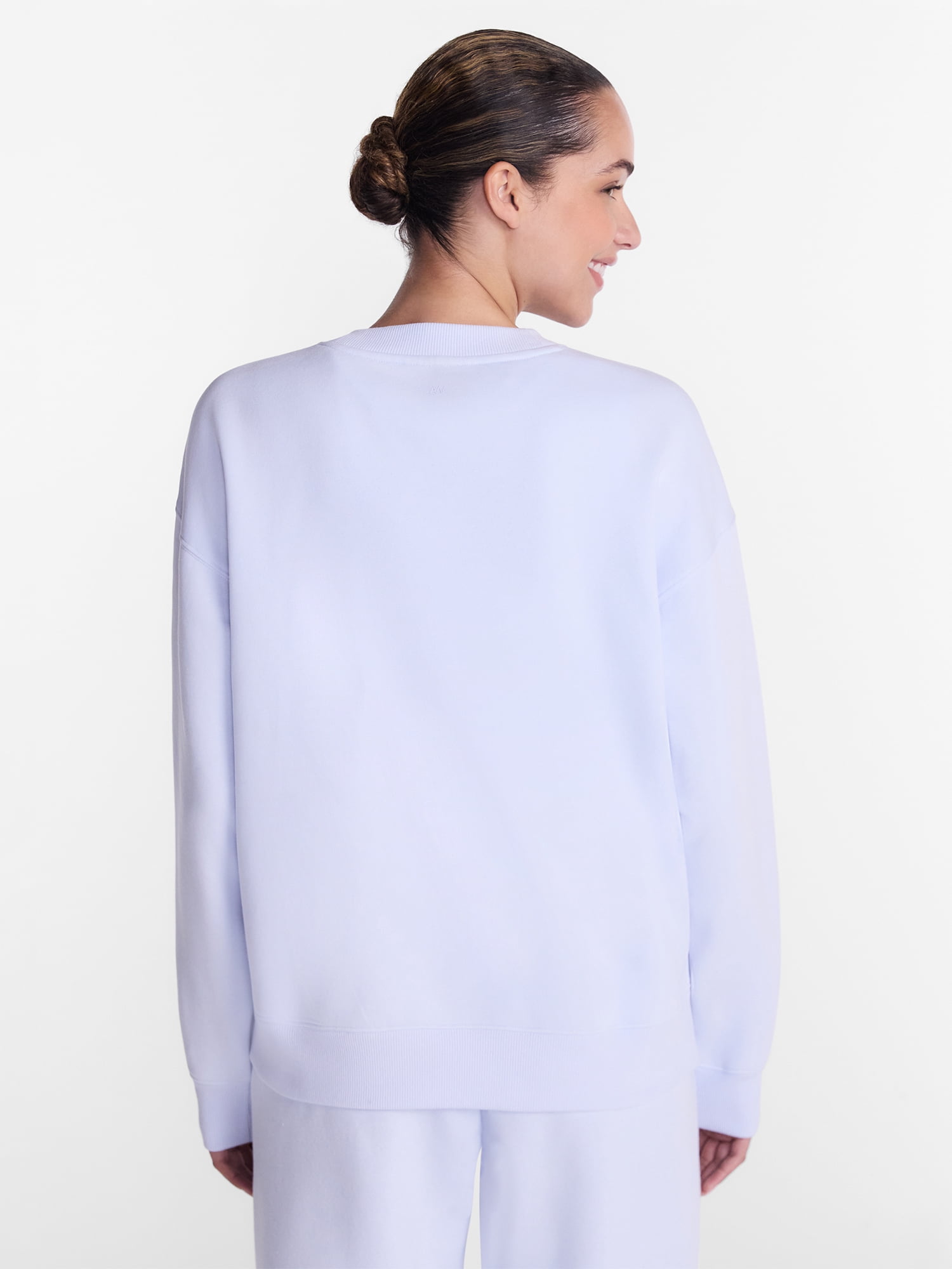 Athletic Works Women's and Women's Plus Fleece Sweatshirt with Long Sleeves, Sizes XS-4X
