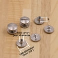 thumbnail image 3 of 20pcs Tornillos de encuadernación de acero inoxidable Remaches de perno de uñas para álbumes de fotos Tachuelas de cuero Tachuelas Cinturón Cinturón Sujetadores 10mm Casquillo, 3 of 5