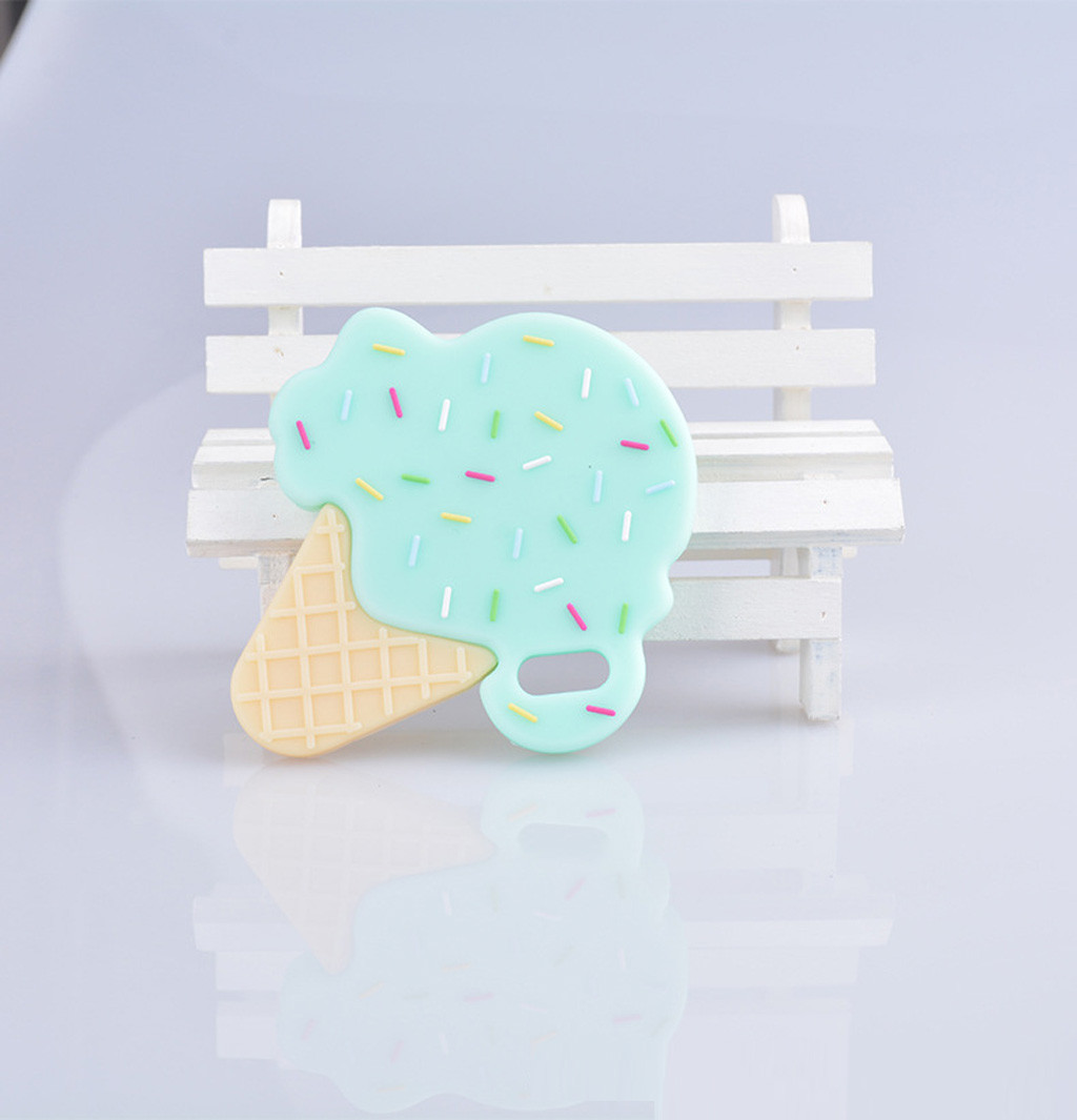 sunhillsgrace baby care baby silicone teething ice cream shaped nursing