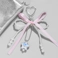 thumbnail image 3 of Pearl Bow Backpack Key Ring Pendant Bag Y2K Delicate Beaded Bag Charm Chain Bag Strap for Crossbody Cute Accessory for Women, 3 of 9