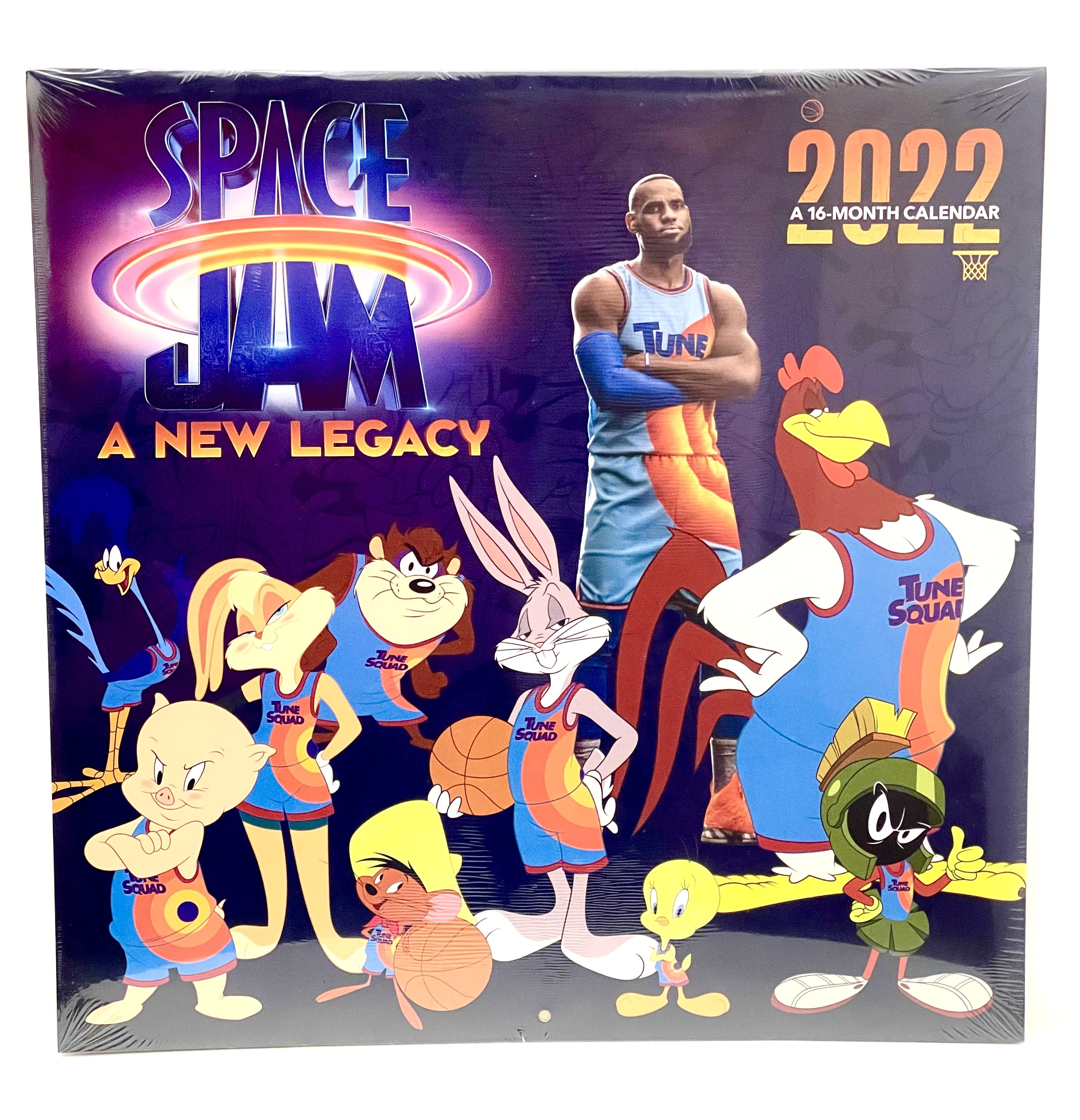 2022 SPACE JAM: A New Legacy Large 13” X 26” Wall Calendar