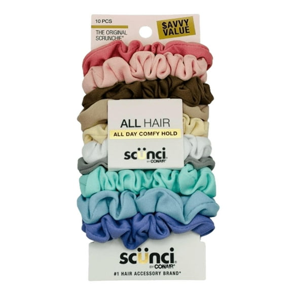 Scunci The Original Scrunchie Savvy Value 10 Each