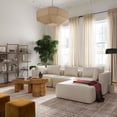 thumbnail image 7 of Hangover Cream Performance Linen 4-Piece Modular Sectional, 7 of 7