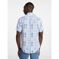 thumbnail image 3 of George Men's Patchwork Shirt with Short Sleeves, Sizes S-5XL, 3 of 5