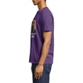 thumbnail image 2 of 250 Years America Anniversary 1776-2026 USA Flag Purple Graphic T Shirts for Men, Patriotic Crewneck Tee as Holiday Gift - L, 2 of 3