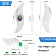 thumbnail image 3 of Paquete de 4 luces LED para ruedas (verde + multicolor), luces para radios de ruedas de bicicleta para MTB, bicicleta de montaña, ciclismo, adultos y niños, 3 modos intermitentes, 3 of 5