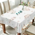 thumbnail image 4 of Coolnut Cute Easter Rabbits Tablecloth Rectangle Colorful Table Cloth Large Square Table Cover for Dining Kitchen Party 54"x54" Decor Gift, 4 of 7