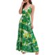 thumbnail image 3 of Lucakuins - Vestido largo de verano para mujer, sin mangas, sin espalda, cuello en V profundo, bohemio, floral Lucakuins  moda, 3 of 9