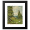 thumbnail image 2 of Hans Thoma 15x18 Black Modern Framed Museum Art Print Titled - Children with a Goat Stove (1916), 2 of 5