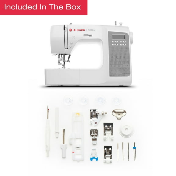 Restored Singer SC220 Sewing Machine - (Refurbished)