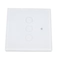 thumbnail image 2 of Smart WIFI Switch 3-Way 86-Type Wall Touch Switch with Tempered Glass Panel EU Plug 100 to 240V White, 2 of 5