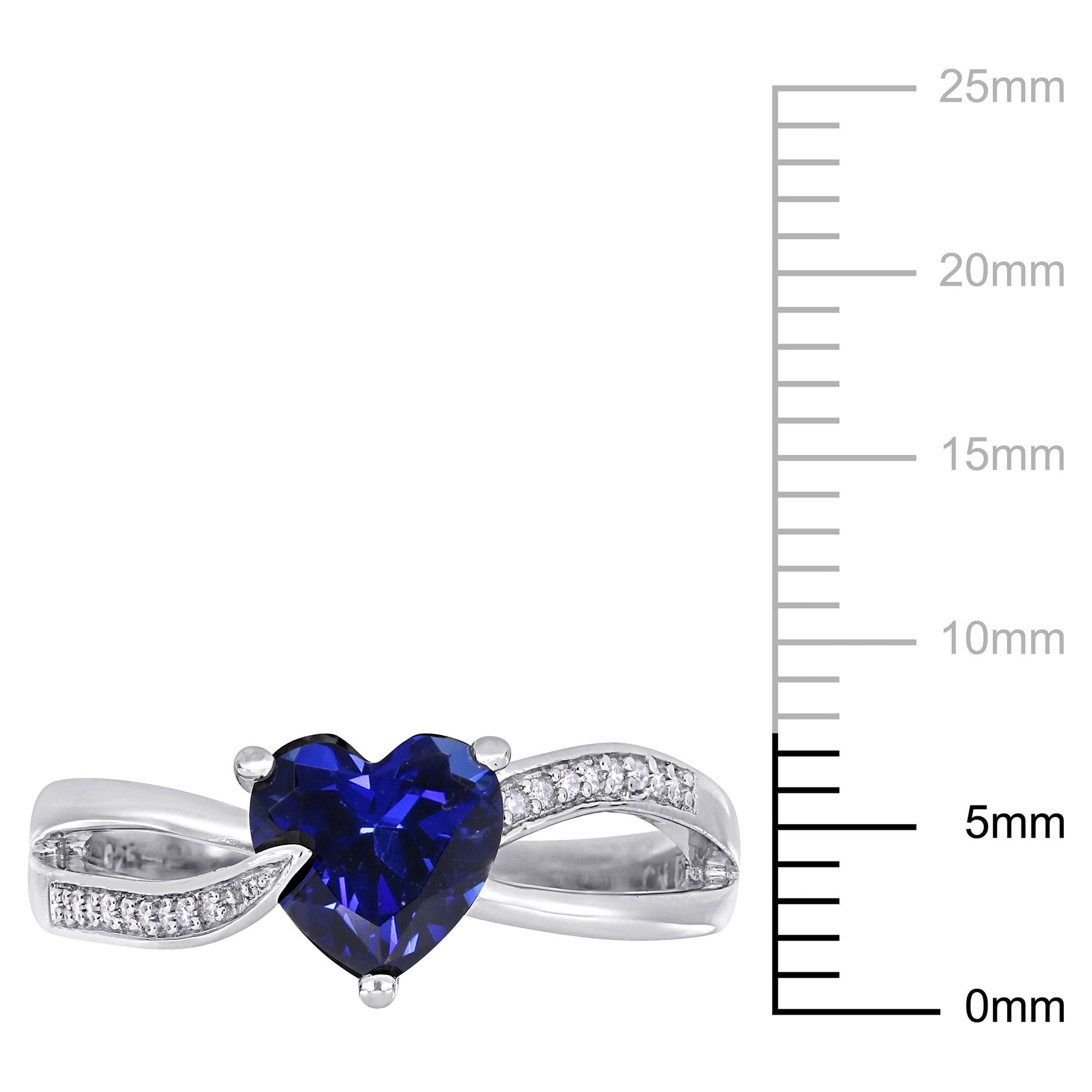 Everly Women's Created Sapphire Sterling Silver Ring