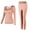 Pink, variant on Thermal Underwear Women Soft Set Base Layer Top & Bottom Crewneck Long Johns for Winter Warm