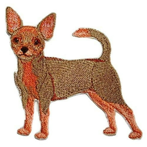Custom Dog Portraits[Chihuahua] Embroidered Iron On/Sew Patch [4.5" x 4]]