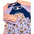 thumbnail image 3 of Angel Face Girls Pajama Set Soft Plush Fleece Sleep Shirt & Pajama Pants Sleepwear Set 4 Piece, 3 of 7