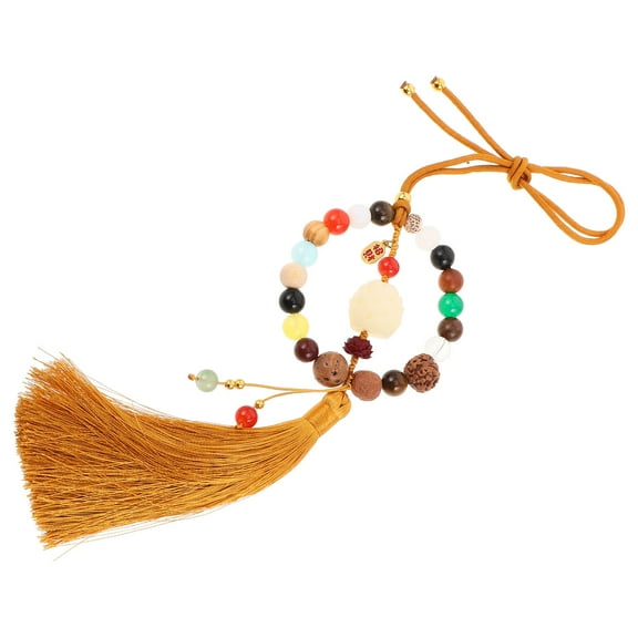 OFFIGAM Interior Car Decor Rear View Mirror Hanging Accessories Made of Wood for Vehicle Decoration 1Pack