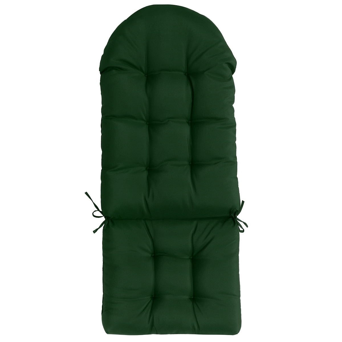 YEERSWAG Outdoor Adirondack Chair Cushions 43x20, Non-Slip Water Resistant High Back Patio Rocking Chair Pad with Ties,Dark Green