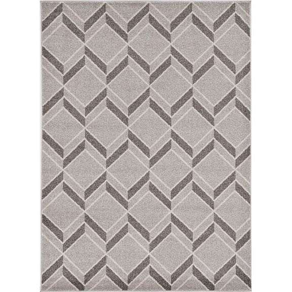 KAS Rugs LUC 2772 3 Ft 3 inch X 4 Ft 11 inch Grey Rugs LUC277233X411