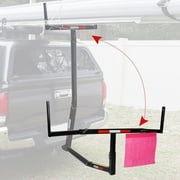Kojem 2 in 1 Pick up Truck SUV Bed Hitch Adjustable Extender Extension Foldable Rack 2" Hitch Receiver Ladder Canoe Boat Kayak Lumber Carrier 8"-17" Height