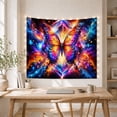 thumbnail image 5 of Moon Stars Butterfly with Wings Fully Extended Body, Mystical Fantasy for Space Lovers, Galaxy Room Decor, Graduation Gift, Tapestry Wall Hanging for Bedroom and Dorm, 5 of 7
