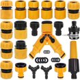 thumbnail image 1 of Set of 20 Garden Hose Connector, Watering Hose Faucet Adapter, Y Hose Splitter, Universal Faucet Connector, etc., 1 of 5
