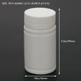 thumbnail image 4 of Plastic Empty Medicine Bottles Pill Tablet Container Holder 3pcs White, 4 of 7