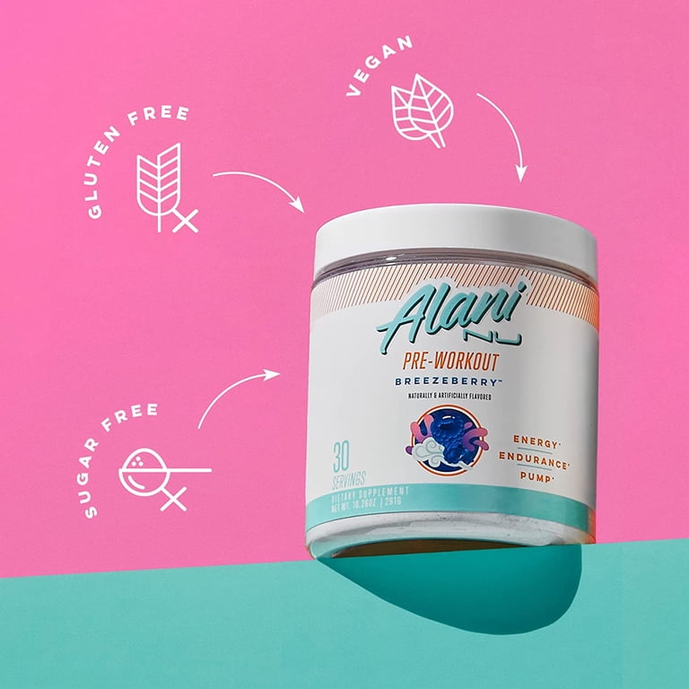 Alani Nu Energy Boosting Pre-Workout Supplement Powder, Healthy