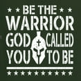 thumbnail image 5 of Wild Bobby Be The Warrior God Called You To Be Inspirational/Christian Men Premium Tri Blend Tee, Forest Green, XX-Large, 5 of 5