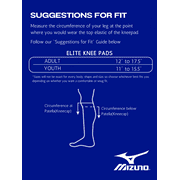 Mizuno Volleyball Elite Kneepads, Black (Pair)