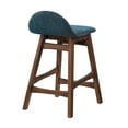 thumbnail image 4 of Modway Juno 24" Upholstered Fabric & Wood Counter Stool in Navy (Set of 2), 4 of 10