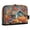 Birdhouse and Colorful Birds, variant on Standing Pencil Case with Base Large Capacity Stationery Pouch Pen Bag with Zipper for Women Men Purple Sky and Black Cat