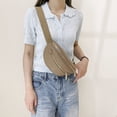 thumbnail image 3 of Riñonera Retro Elegante Bolso Cruzado para Mujer Con Correa Ancha Al Aire Libre, 3 of 9