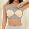 thumbnail image 5 of Rggeeun Womens Tank Tops Cropped Vest Wide Strap Lace With Built In Bra Breathable Soft Knit Solid Color For Summer Layering Water Sports Classic Tops,Gray,Xxl, 5 of 5