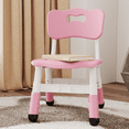 thumbnail image 1 of 2PCS Adjustable Chairs, 3 Level Height Adjustable Preschool Chair with Non-Slip Pads, Child Dining Chairs for Home, Max Load 180 Lbs, 1 of 7