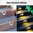 thumbnail image 7 of Solar Lights 2 Pack, 36Led Lights for Outdoor Stairs, Step, Fence, Yard, Patio, and Wall Lights Stainless Steel Warm White Lights Automatic Open And Close Decorative Lights Clearance, 7 of 7