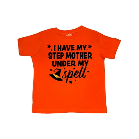 

Inktastic I Have My Step Mother Under My Spell with Cute Witch Hat Gift Toddler Boy or Toddler Girl T-Shirt