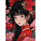 thumbnail image 1 of 5D DIY pintura diamantes Cgtredaw Vestida Rojo 40x55cm, 1 of 9