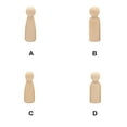 thumbnail image 4 of Injueey Muñeca Peg, adorno de escritorio, estatua pequeña, decoraciones para el hogar, tamaño compacto, ahorro de espacio, estilo Simple, diseño Artesanía 90MM/niño Injueey HA070195-02, 4 of 6