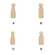 thumbnail image 5 of Cateissary Muñeca Peg, adorno de escritorio, estatua pequeña, decoraciones para el hogar, tamaño compacto, ahorro de espacio, estilo Simple, diseño Artesanía 90MM/niño Cateissary HA070195-02, 5 of 6
