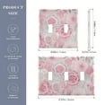 thumbnail image 2 of 3 Gang Switch Covers Peony Flowers Pink Light Wall Plate Home Faceplate Switch Plates 6.37”x4.48”, 2 of 8