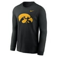 thumbnail image 2 of Men's Nike Black Iowa Hawkeyes Primary Logo Long Sleeve T-Shirt, 2 of 3