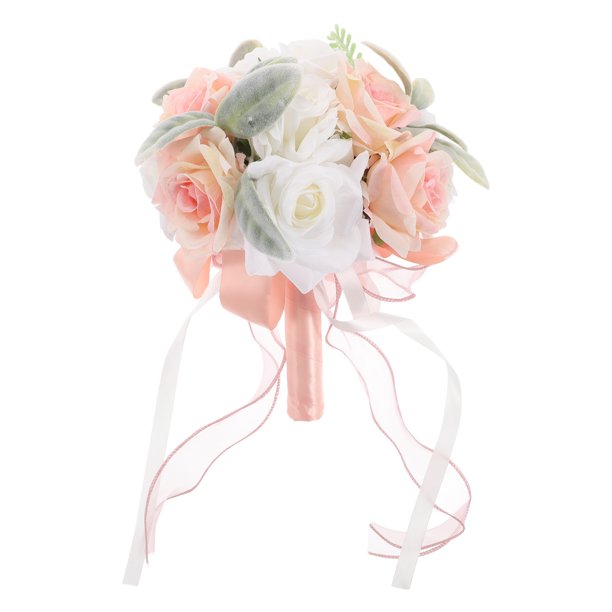 Ramo de novia, ramo de flores artificiales para boda, ramo de novia con flores para fotografía de boda, ramo de dama de honor, decoración de boda