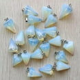 thumbnail image 2 of K-KED Wholesale 50pcs Fashion Natural Opal Stone Hexagonal Pyramis Pendant, 2 of 4