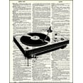 thumbnail image 2 of Turntable - Dictionary Art Print Printed On Authentic Vintage Dictionary Book Page - 8 x 10.5, 2 of 3