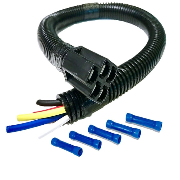 HD Switch Ignition Key Switch Wiring Harness 18" with Insulated Connectors