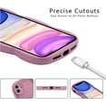 thumbnail image 6 of for iPhone 12 Case 6.1 Inch Curly Wave Frame Phone Case Cute Design Color Aesthetic Phone Case Soft TPU Shockproof Protective Bumper Case Cover for Girls, Lavender Purple, 6 of 14